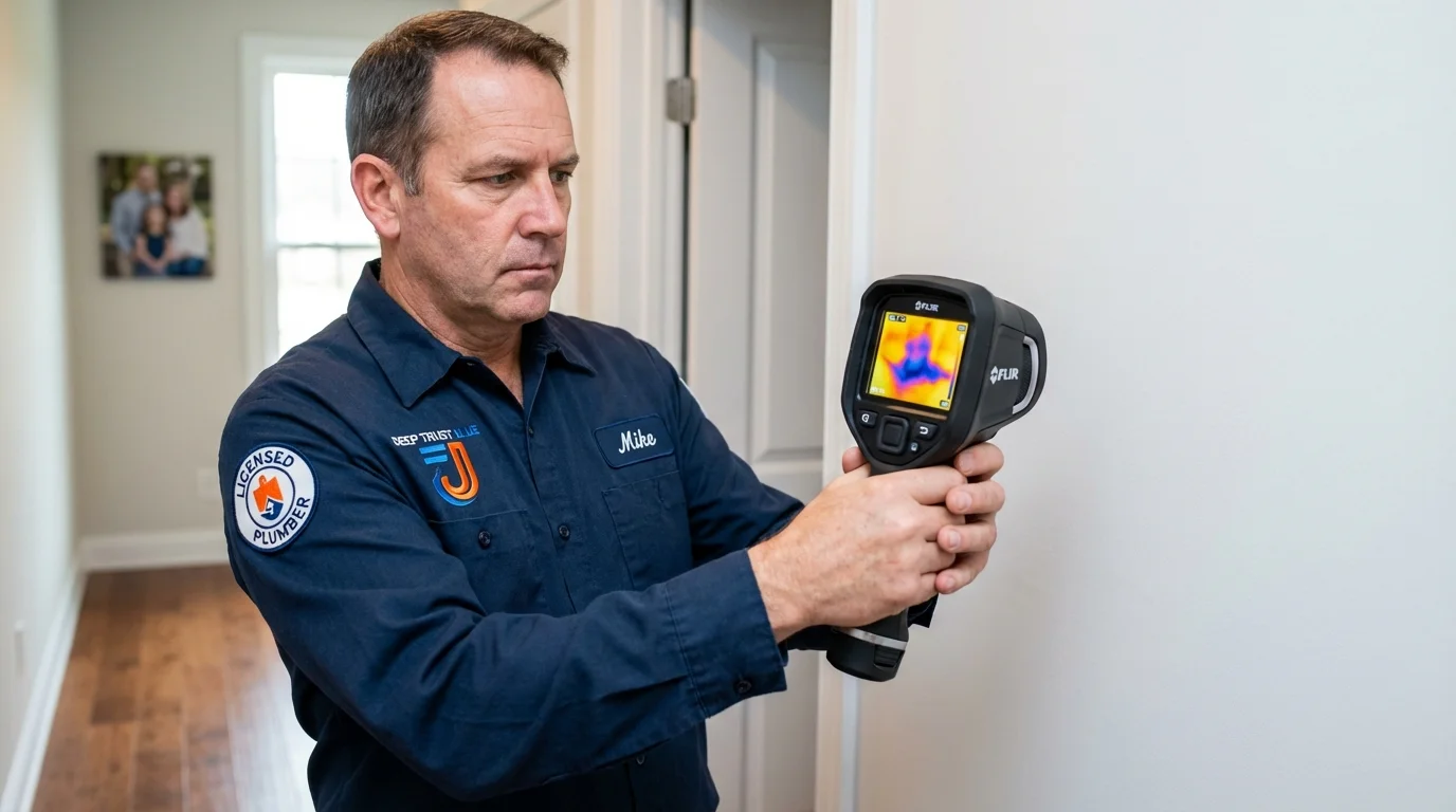 Thermal imaging leak detection by Johns Plumbing LLC in Wiggins